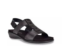 Hazel Wedge Sandal Black view