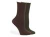 Super Soft Cable Crew Socks - 2 Pack Brown/Dark Green view