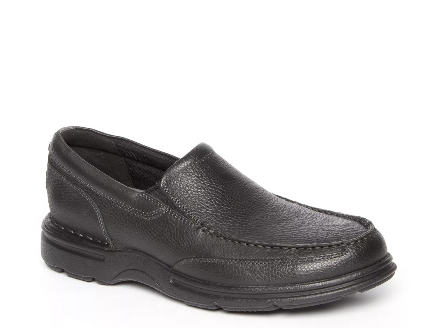 Rockport Men\'s Dark Gray Leather Slip-Ons Amazon.com | Rockport Men main image 2