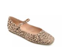 Carrie Mary Jane Flat Black/Tan Leopard Print view