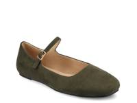 Carrie Mary Jane Flat Dark Green view