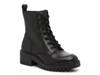Telinda Combat Boot Black Leather view