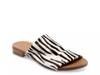 Turner Slide Sandal White/Black Zebra Print Calf Hair view