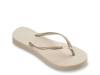 Slim Flatform Flip Flop - Women's Beige view