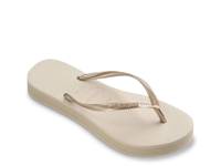 Slim Flatform Flip Flop - Women's Beige view
