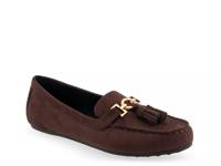 Deanna Loafer Dark Brown Fabric view