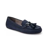 Deanna Loafer Navy Fabric view