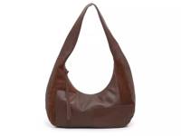 Clayr Leather Hobo Bag Dark Brown view