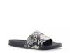 Sarri Slide Sandal Black/Off White Snake Print view