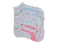 Terry Women's No Show Socks - 6 Pack Grey view
