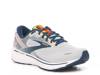 Ghost 14 Running Shoe - Men's Light Grey/Navy/Yellow view