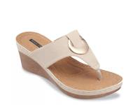 Genelle Wedge Sandal Beige view