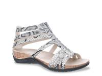 Layla II Sandal White/Black Snake Print view