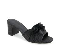Gabrielle Sandal Black Raffia view