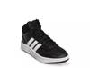 Hoops 3.0 Mid Sneaker - Kids' Black/White view