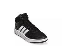 Hoops 3.0 Mid Sneaker - Kids' Black/White view