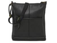Iris Leather Crossbody Bag Black Leather view