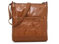 Iris Leather Crossbody Bag Brown Leather view