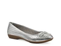 Cheryl Ballet Flat Silver Metallic view