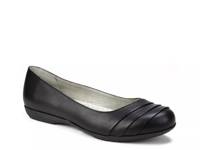 Clara Flat Black Faux Leather view
