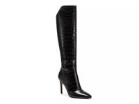 Fenindy Over-the-Knee Boot Black Croc Print view