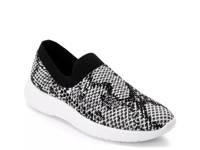 Karen Waterproof Slip-On Sneaker Black/White Snake Print view