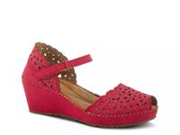 Gennina Wedge Sandal Red view