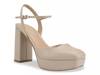 Nazria Platform Pump Beige view