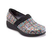 Meredith Sport Clog Red/Blue/Tan view