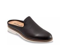Wolcott Mule Black Leather/White Sole view