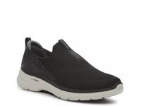 Go Walk 6 Slip-On Sneaker - Men's Black/White view