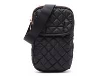 Coco Quilt Phone Crossbody Bag Black view