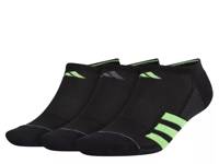 Superlite Stripe II Men's No Show Socks - 3 Pack Black view