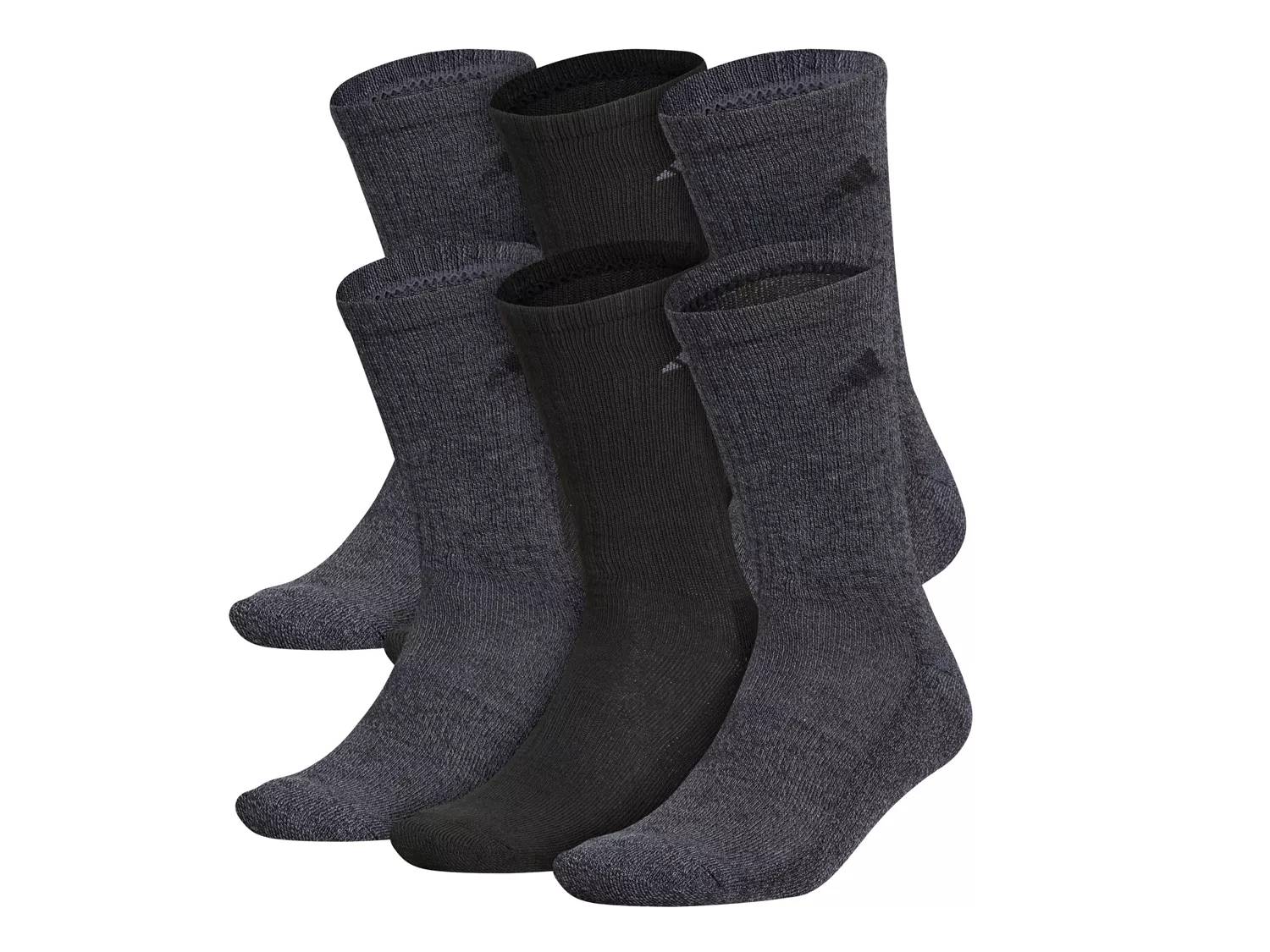 Cushioned Men's Crew Socks - 6 Pack