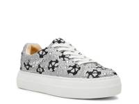 Sidny Platform Sneaker White Soccer Ball Print view