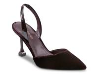 Hadya Pump Maroon Velvet view