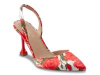 Hadya Pump Red Floral Print view