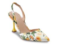 Hadya Pump Yellow/White Floral Print view