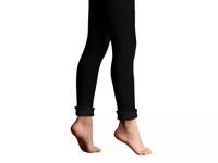 Faux Fur Lined Kids' Leggings Black view