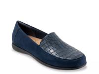 Deanna Loafer Navy Croc Print view