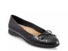 Dellis Ballet Flat Black Croc Print view