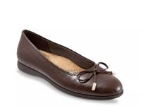 Dellis Ballet Flat Dark Brown view