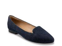 Harlowe Slip-On Dark Blue Denim Fabric view