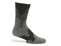 Brushed Thermal Men's Crew Socks Dark Green/Grey view