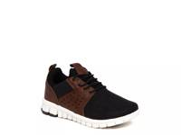 Betts Jr Sneaker - Kids' Black/Cognac Faux Leather view