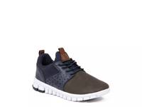 Betts Jr Sneaker - Kids' Navy/Dark Brown Faux Leather view