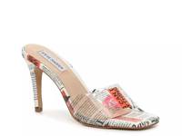 Tolly Sandal Multicolor/Clear Lucite Newspaper Print view