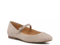 Sillani Mary Jane Flat Taupe Suede view