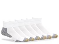 Solid Men's Ankle Socks - 6 Pack White view