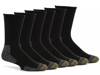Solid Men's Crew Socks - 6 Pack Black view